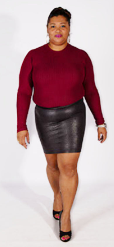 Leather Me Skirt