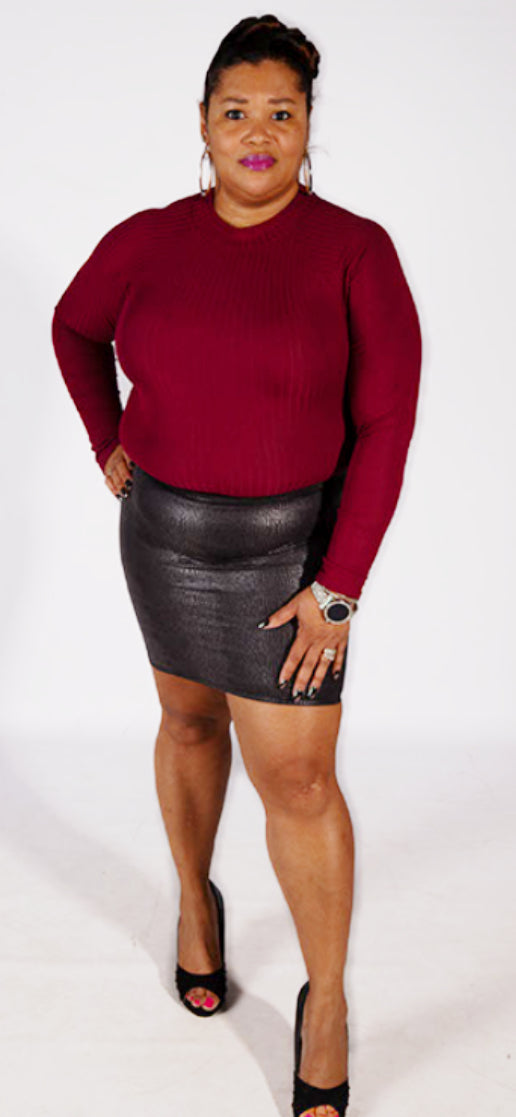 Leather Me Skirt