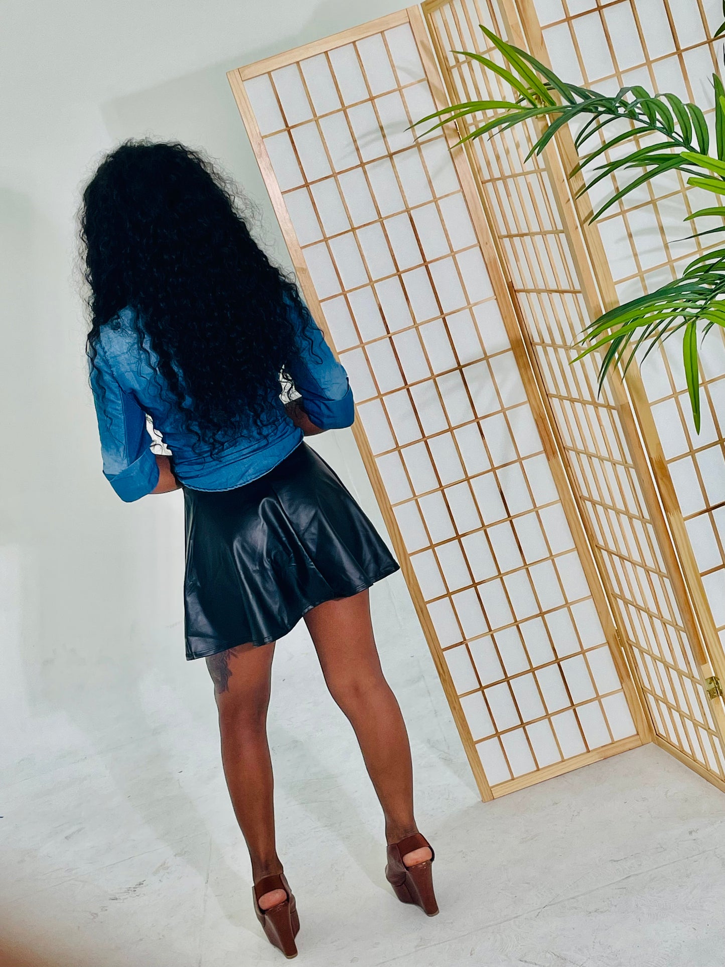 City Girl Leather Skirt