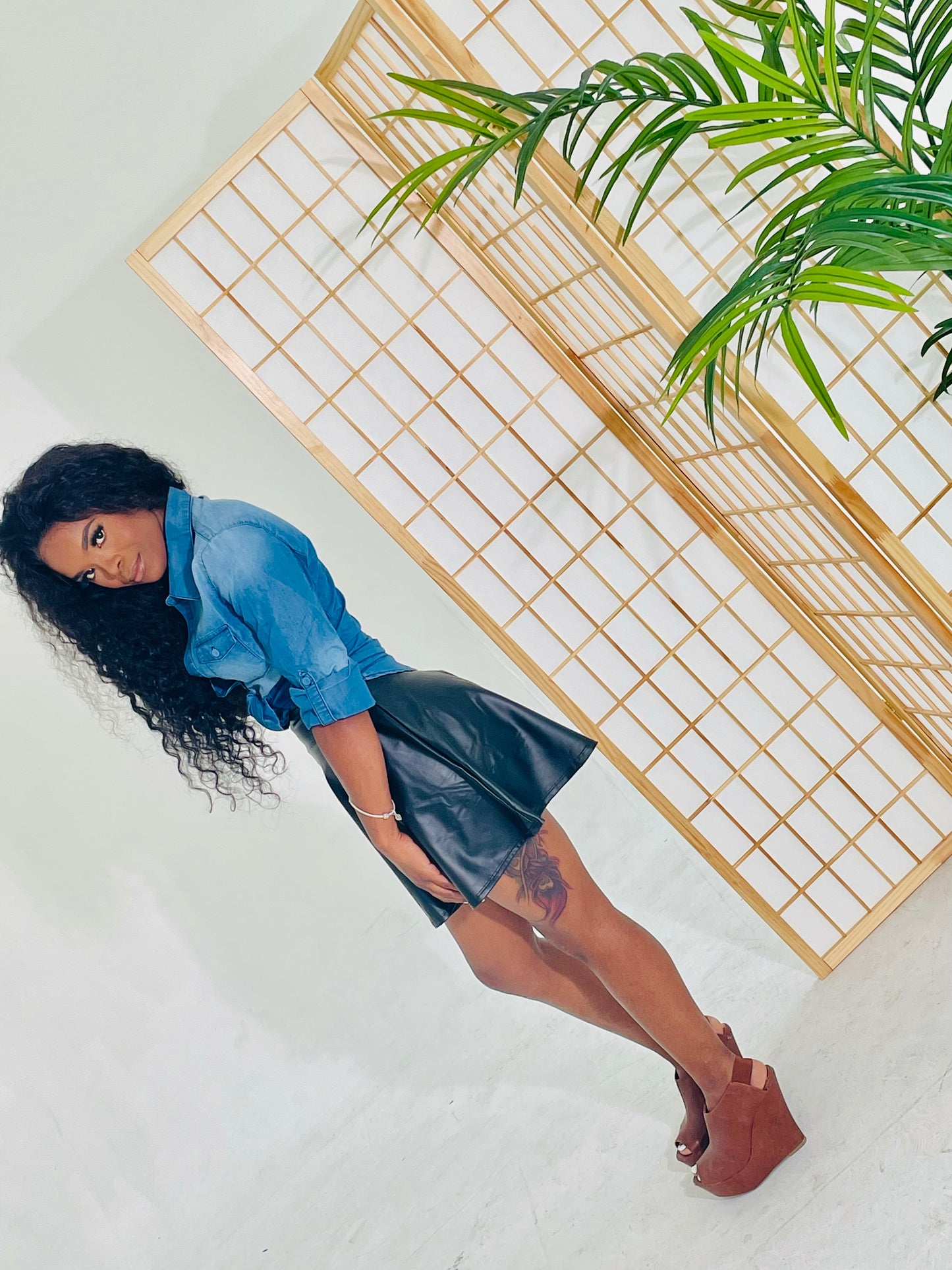 City Girl Leather Skirt
