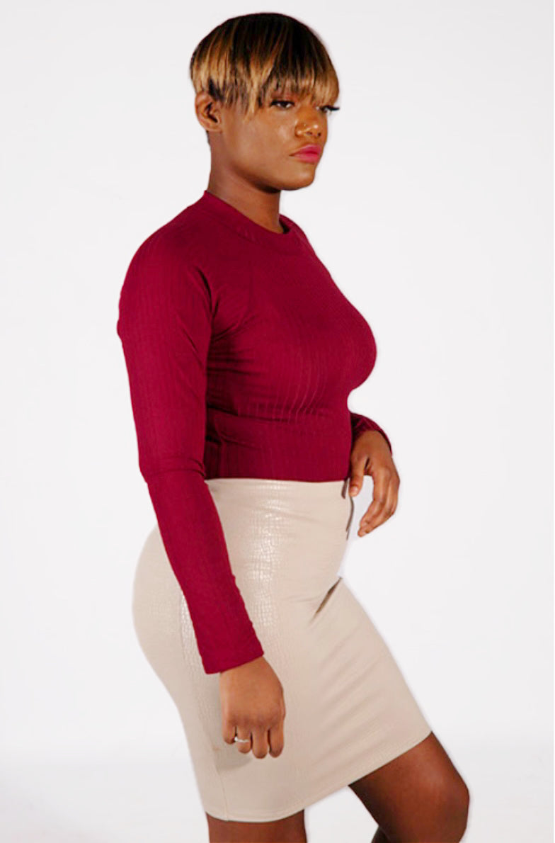 Leather Me Skirt